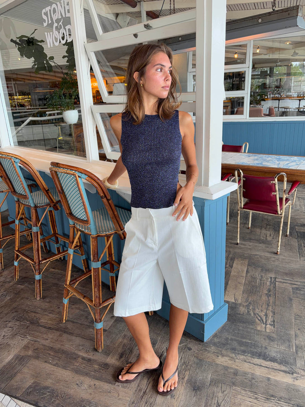 Cilena bermuda shorts - Hvid