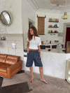 Cilena bermuda shorts - Mørkeblå