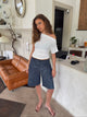 Cilena bermuda shorts - Mørkeblå