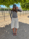 Cassidy bermudashorts - Hvid