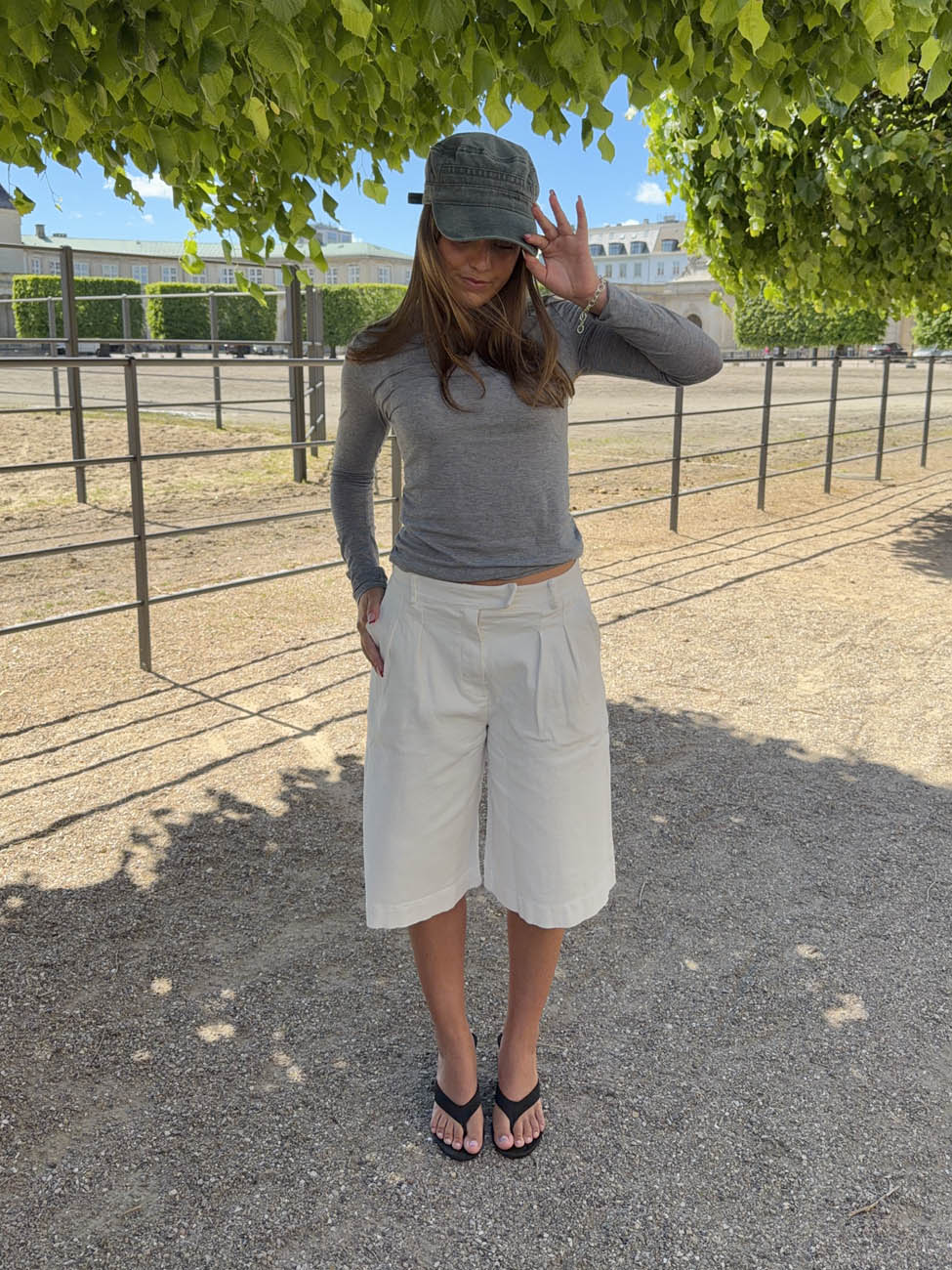 Cassidy bermudashorts - Hvid