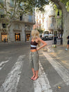 Nayaly bermudashorts  - Kaki