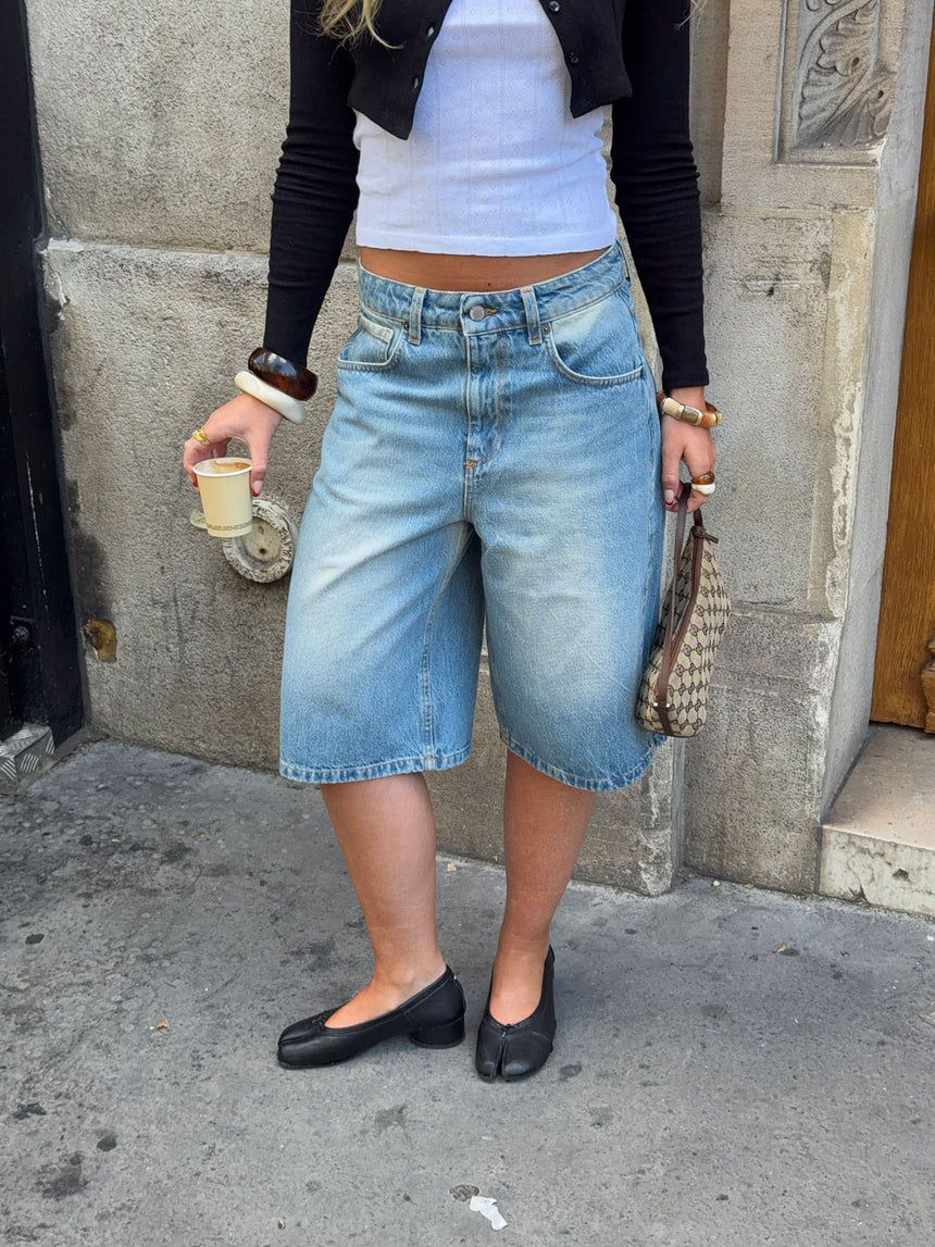 Beala bermudashorts - Lys denim