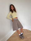 Teha bermudashorts med blonder - Beige/hvid