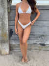 Margrethe bikini med blonder - Hvid
