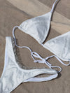 Margrethe bikini med blonder - Hvid