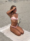 Cirkeline bikini med glimmer - Lyserød
