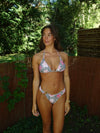 Olandria bikini med mønster og blomster - Pink/sort/beige