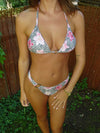 Olandria bikini med mønster og blomster - Pink/sort/beige