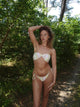 Santora bikini med striber - Gul/lyserød