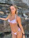 Huma bikini med tern - Hvid/lyserøde/grøn