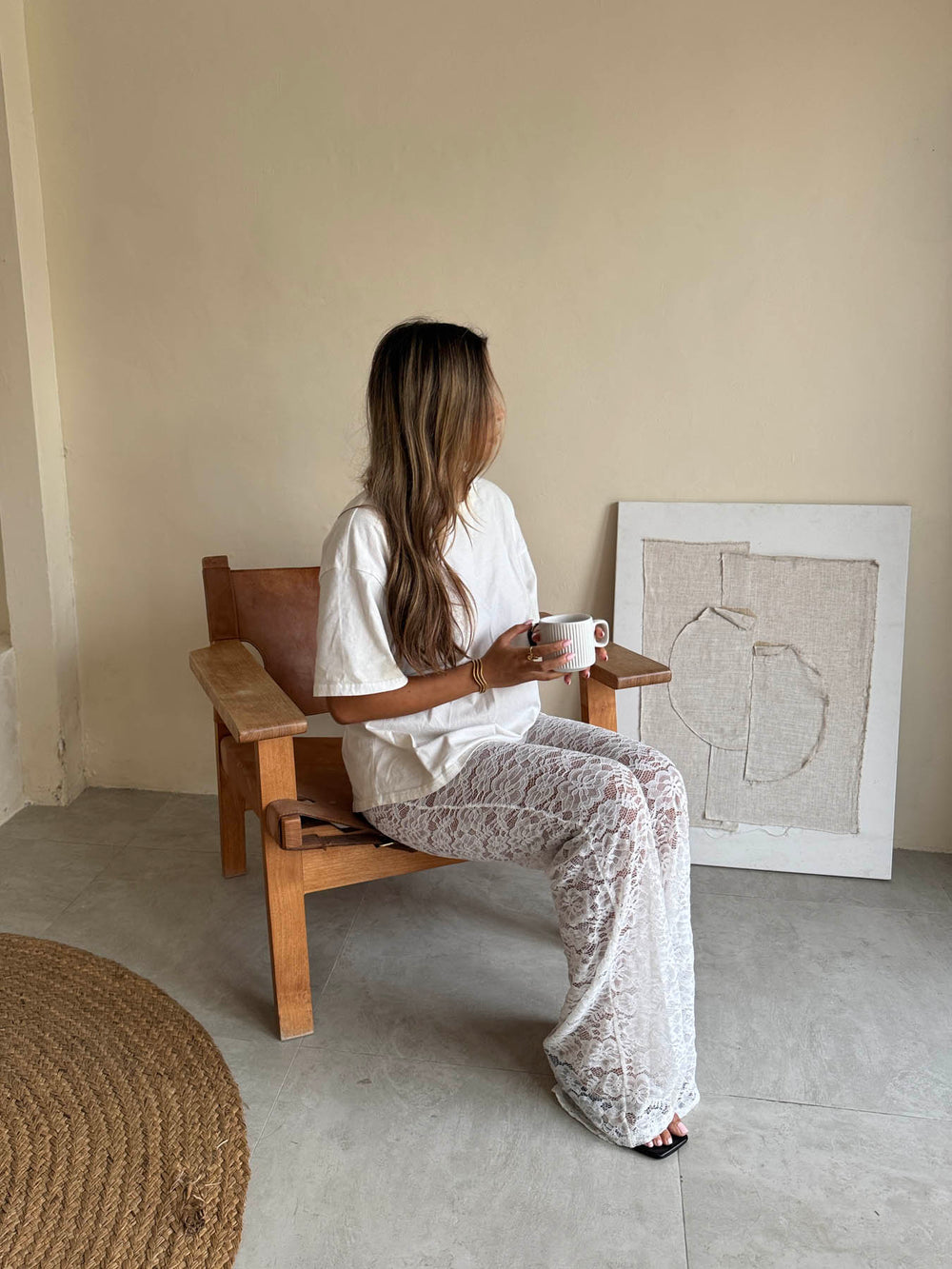 Marla blonde bukser - Hvid