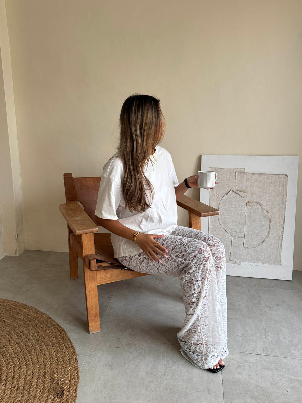 Marla blonde bukser - Hvid