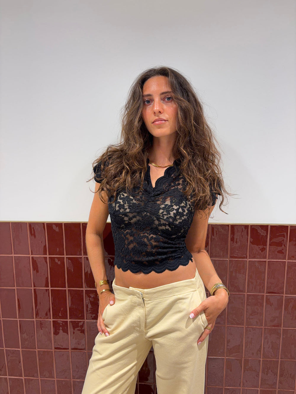 Isabel blondetop - Sort