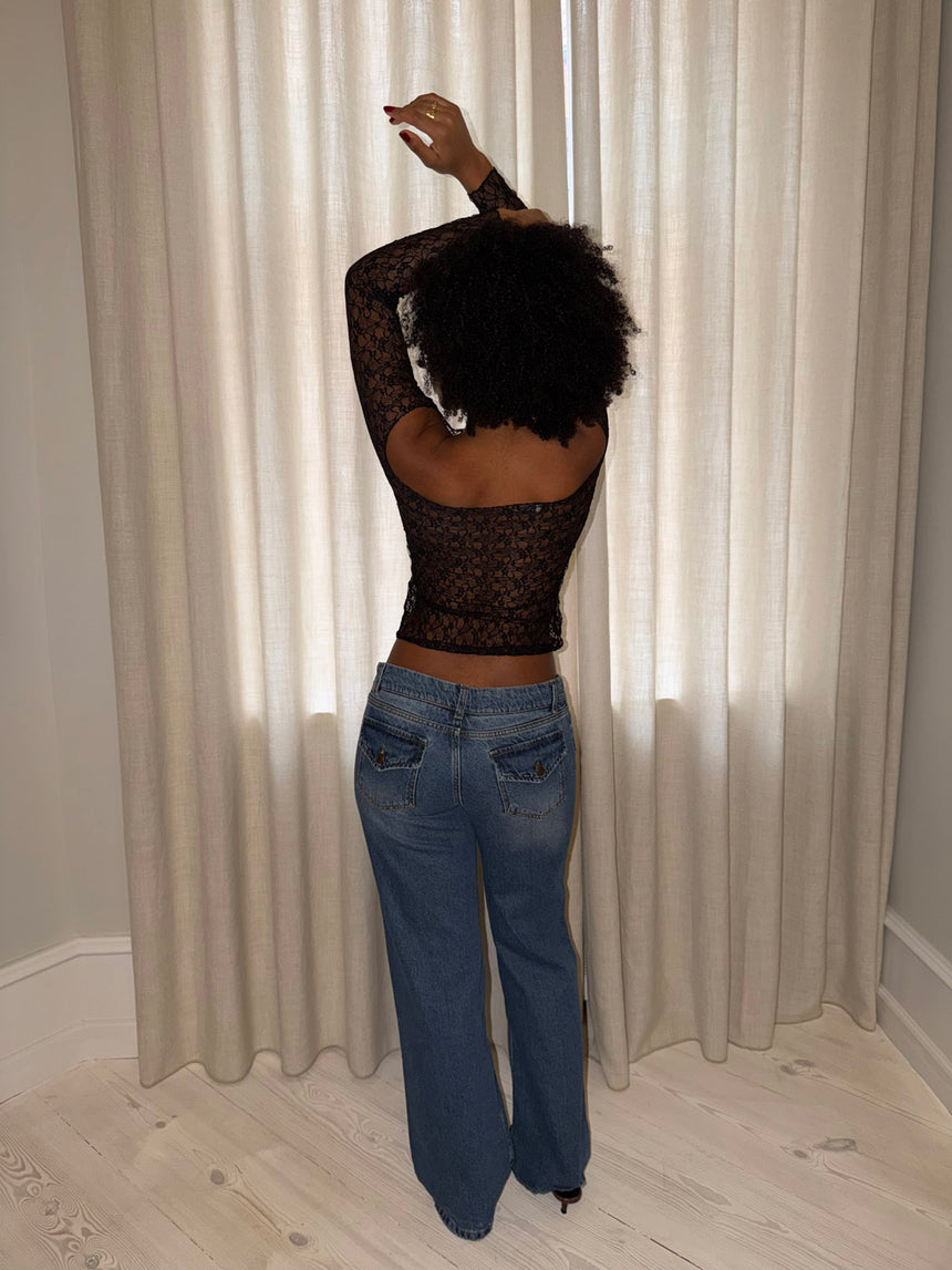 Inez blondebluse - Sort