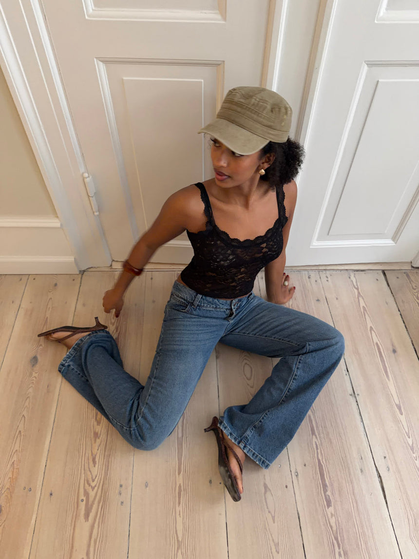 Marina blondetop - sort