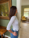 Deva bluse med prikker - Hvid/Sort