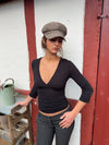 Penny bluse med trekvartærmer - Sort