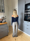"Boston" off-shoulder bluse - Blå