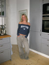 "Boston" off-shoulder bluse - Blå