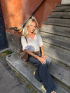 Anna bluse med blomsterbroderie - Hvid