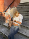 Anna bluse med blomsterbroderie - Hvid