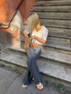 Anna bluse med blomsterbroderie - Hvid