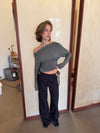 Ukana bluse med knapper - Kaki