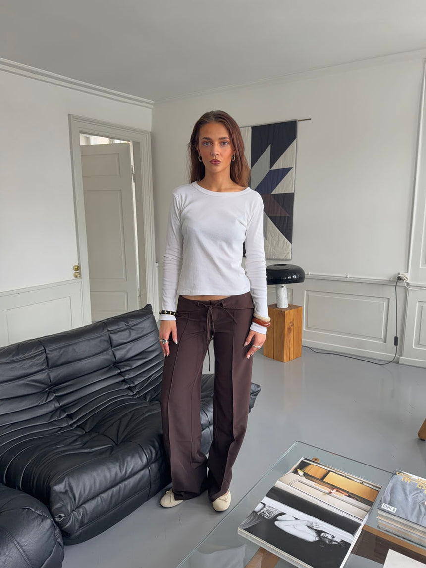 Roleo langærmet bluse - Hvid