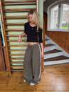 Tessy bluse med trekvartærmer - Sort