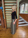 Tessy bluse med trekvartærmer - Sort