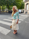 Penny bluse med trekvartærmer - Turquoise