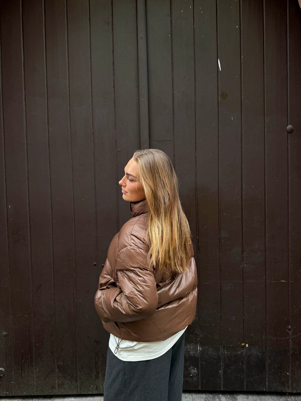 Elin pufferjakke - Brun