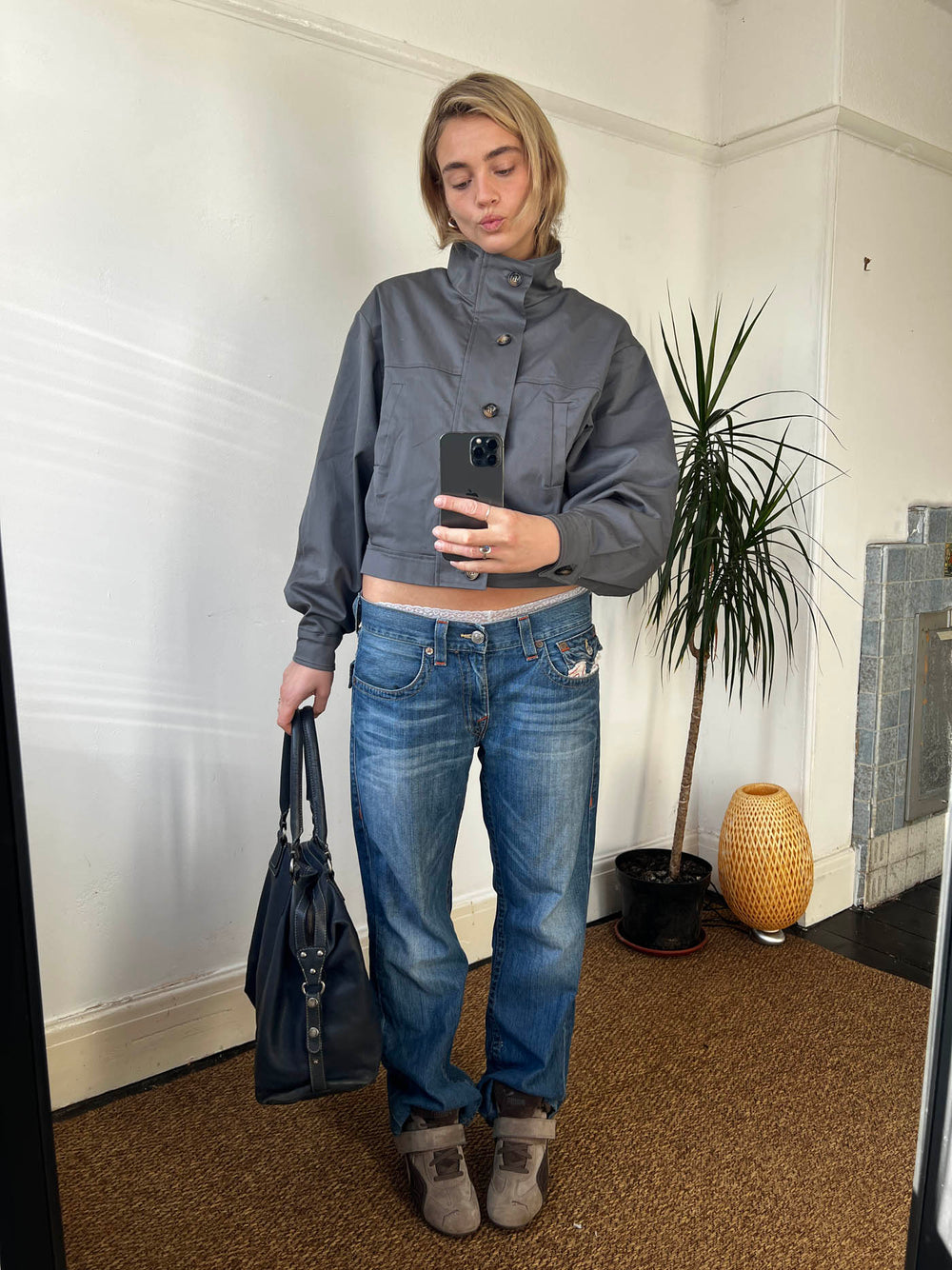 Atlas bomberjakke - Grå