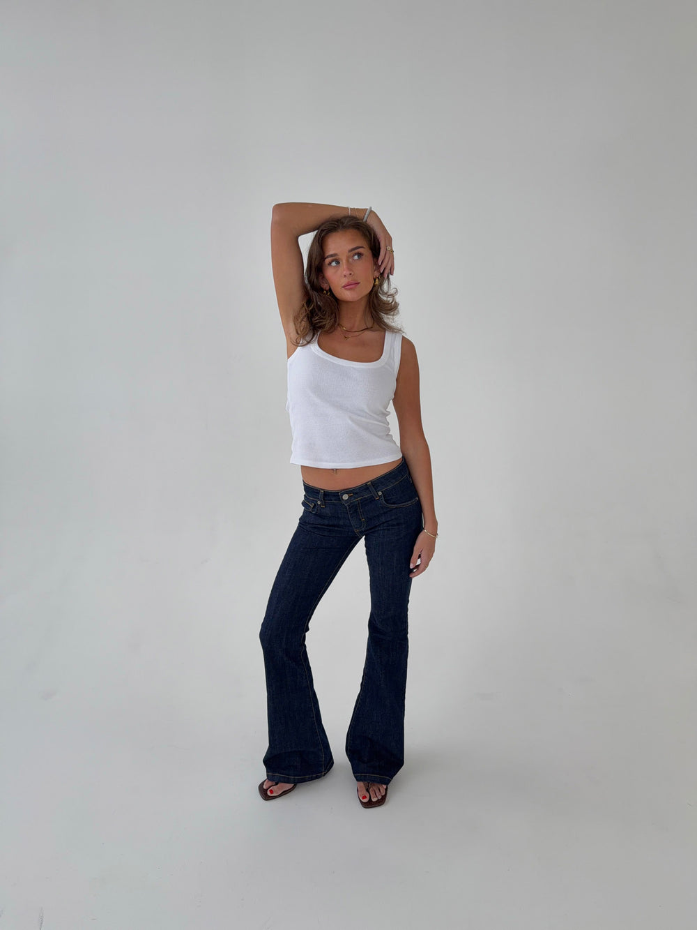 Senia bootcut jeans - Mørkeblå