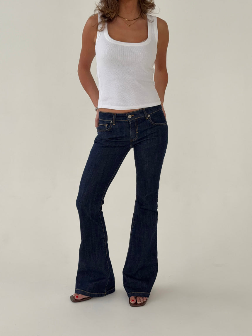 Senia bootcut jeans - Mørkeblå