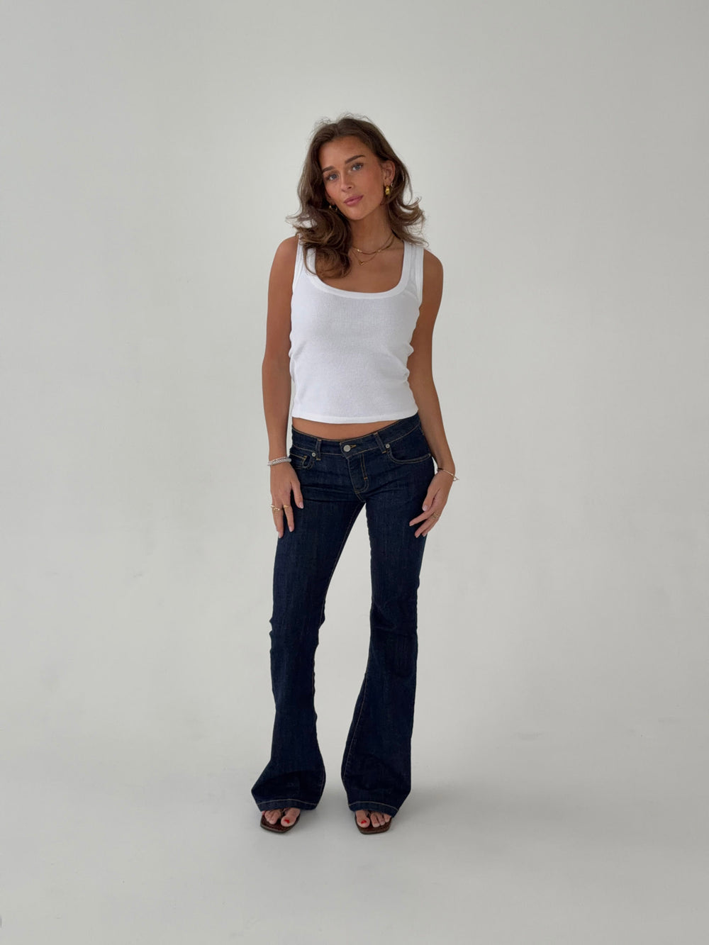 Senia bootcut jeans - Mørkeblå