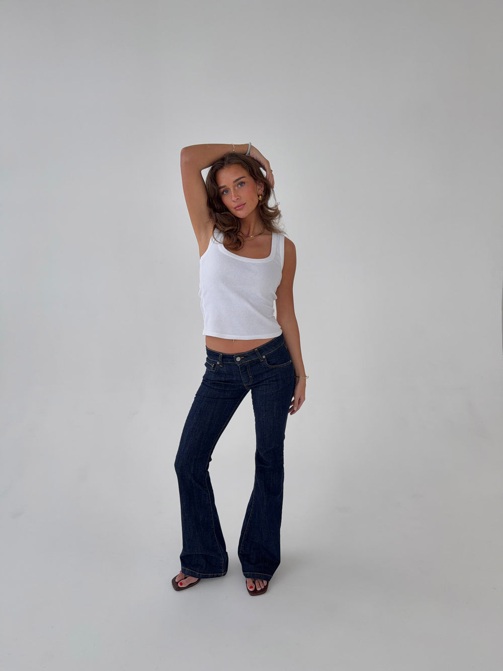 Senia bootcut jeans - Mørkeblå