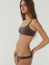 Smooth bralette - Brun