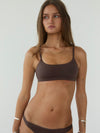 Smooth bralette - Brun