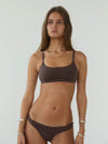 Smooth bralette - Brun