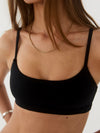 Smooth bralette - Sort
