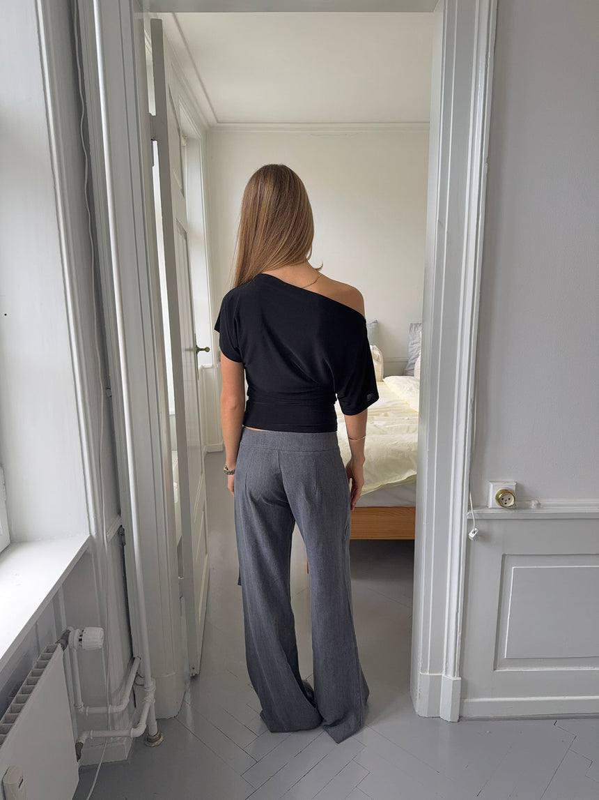 Ronya bukser med bælte - Grå