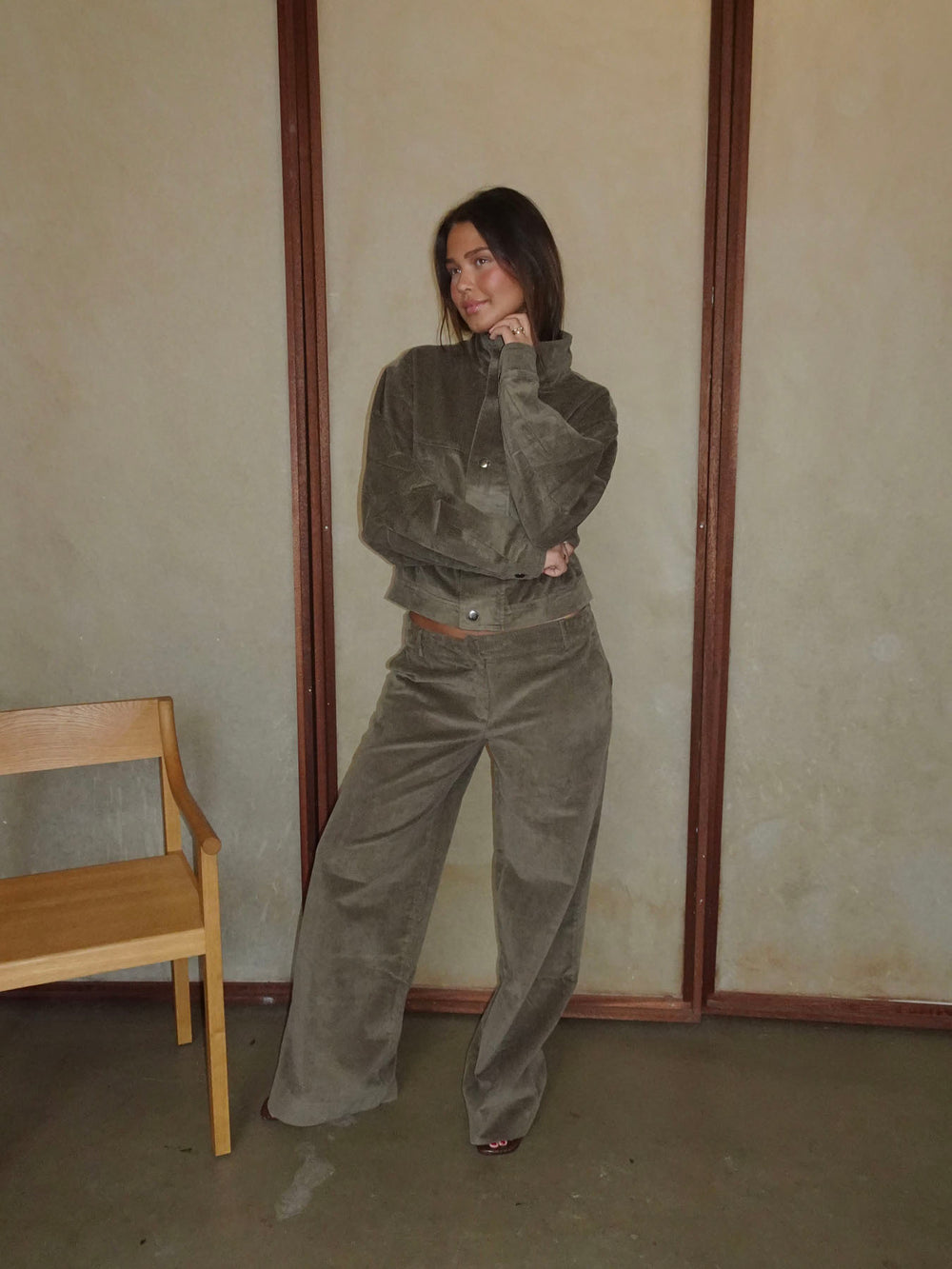 Velo bukser i fløjl - Brun