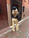 Fillina jeans med bælte - Gul