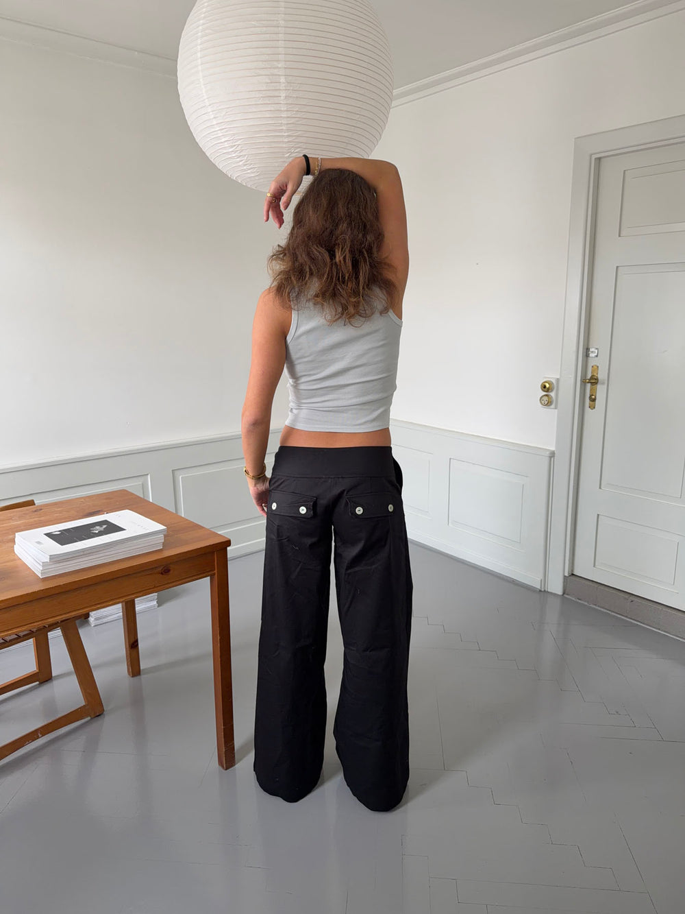 Maxim bukser med knapper - Sort