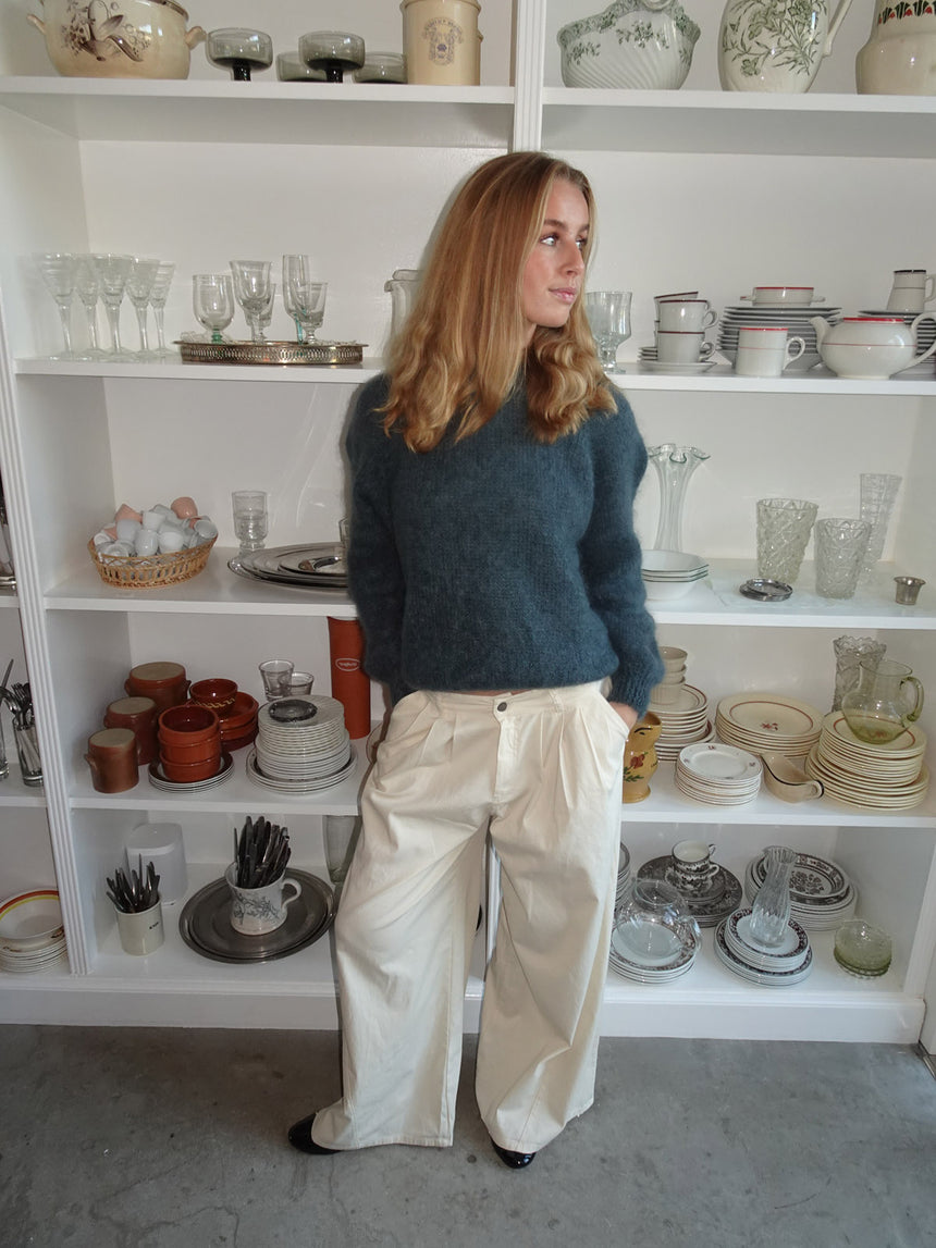 Chamomile bukser med lige ben - Off white