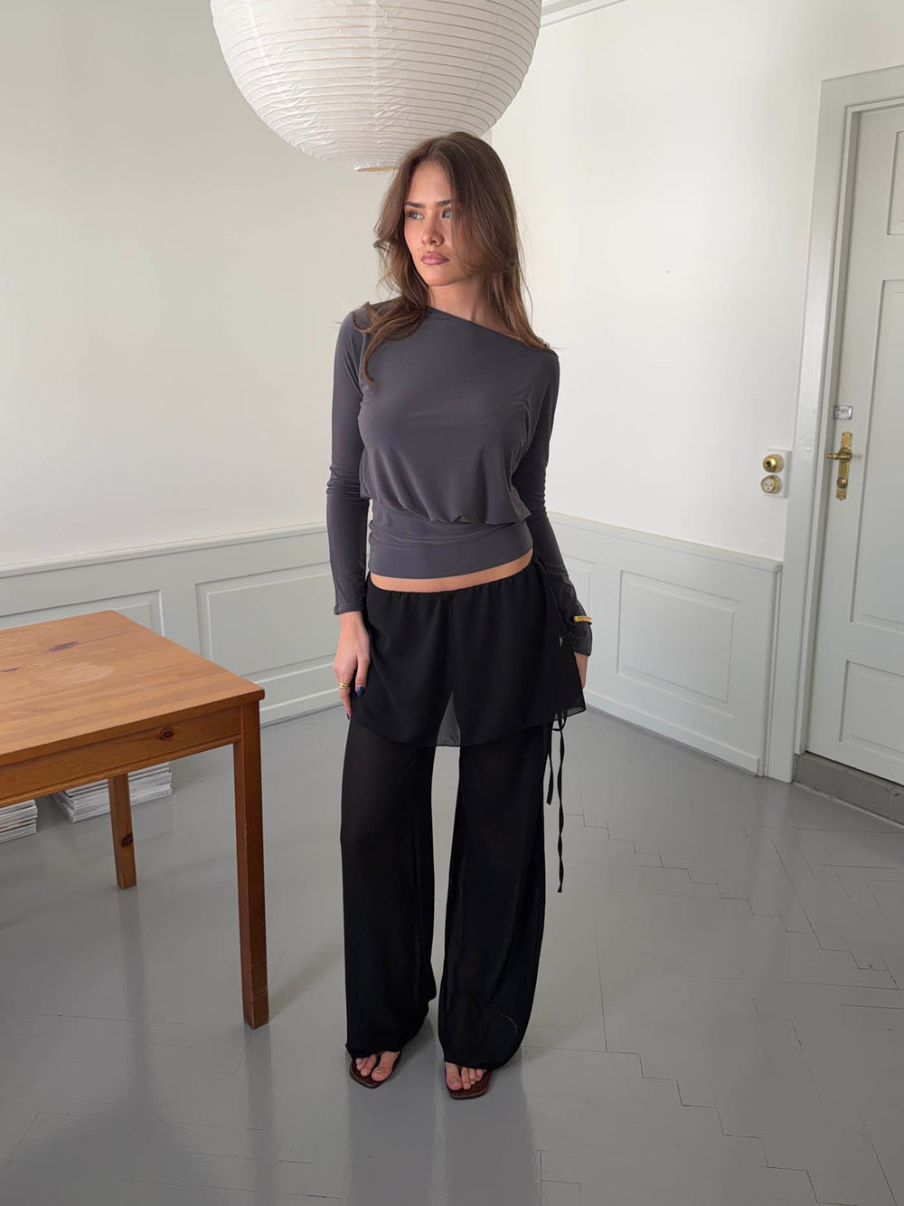 Nadina bukser med nederdel - Sort