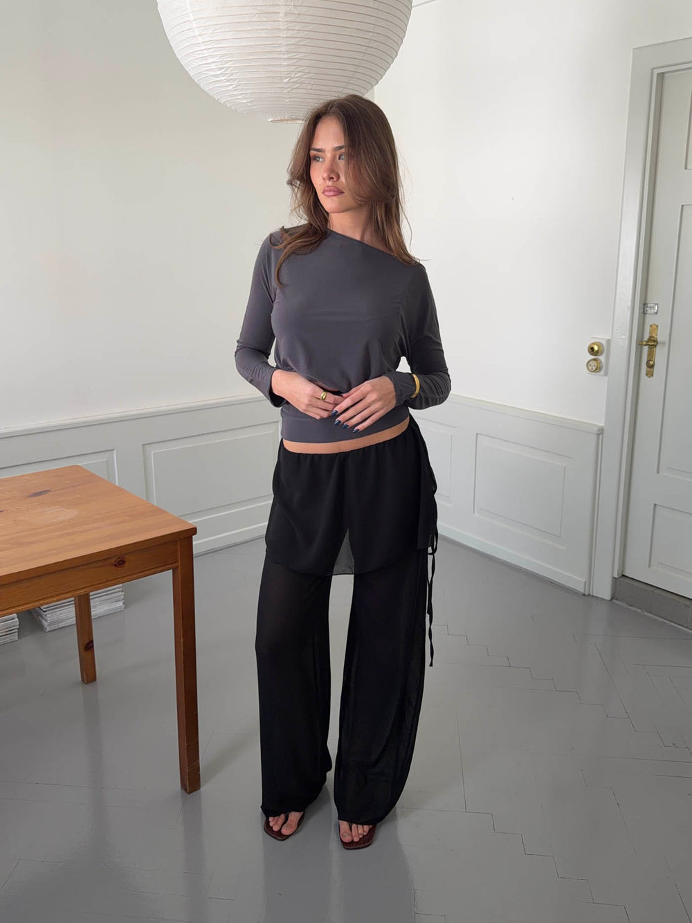 Nadina bukser med nederdel - Sort