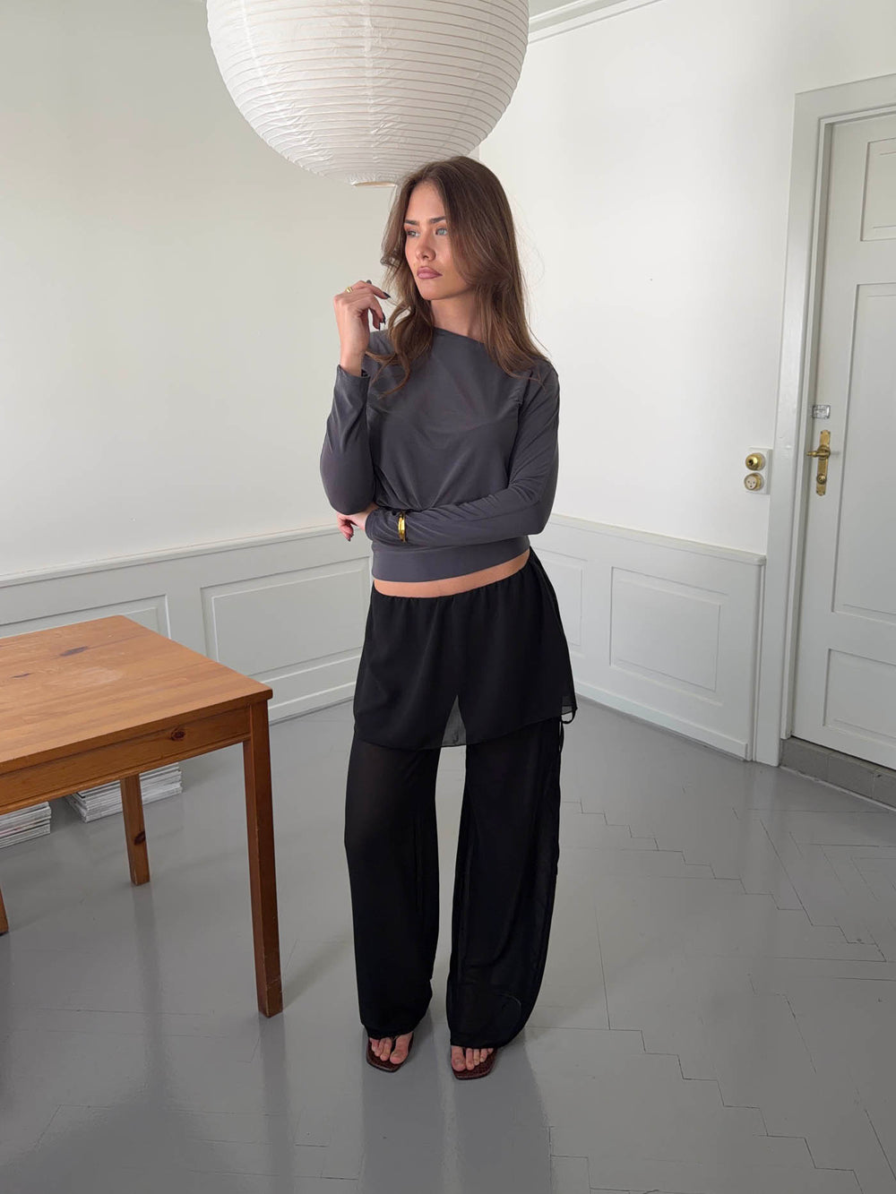 Nadina bukser med nederdel - Sort